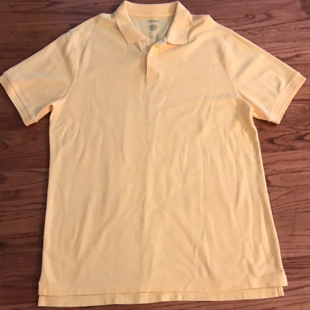 Men's Saddlebred large yellow Polo